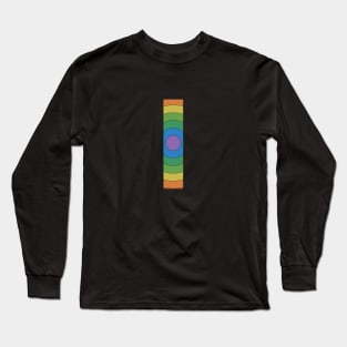 Retro Rainbow 'I' Sticker Long Sleeve T-Shirt